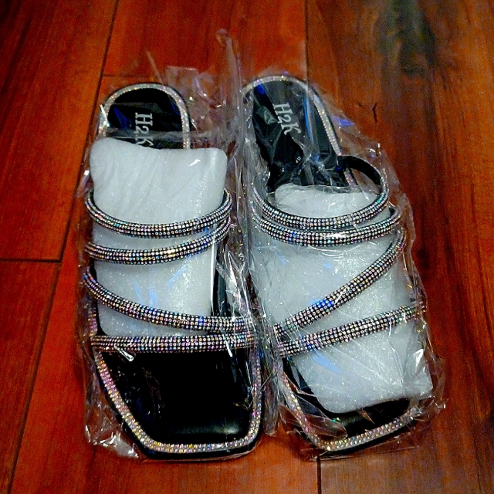 Blinged out sandals